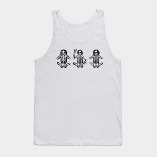 See No Evil, Speak No Evil, and Rock on Tank Top